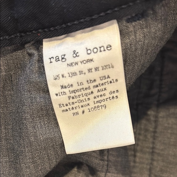 rag & bone standard issue Black Slim Fit Chinos - 34 - Picture 8 of 9